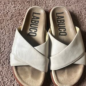 Labucq Cream Women's Sandals